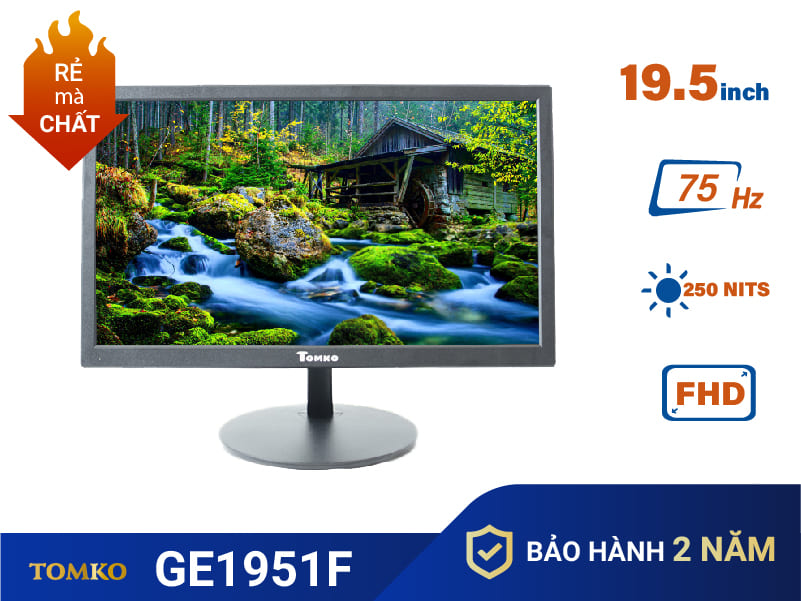 man hinh may vi tinh pc tomko 19.5 inch ge1951f 1