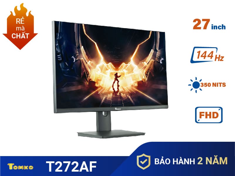 man hinh may tinh pc 27 inch 144hz 1ms ips tomko t272af 2