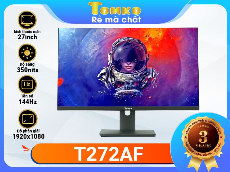man hinh may tinh 27 inch 144hz 1ms ips tomko t272af 1