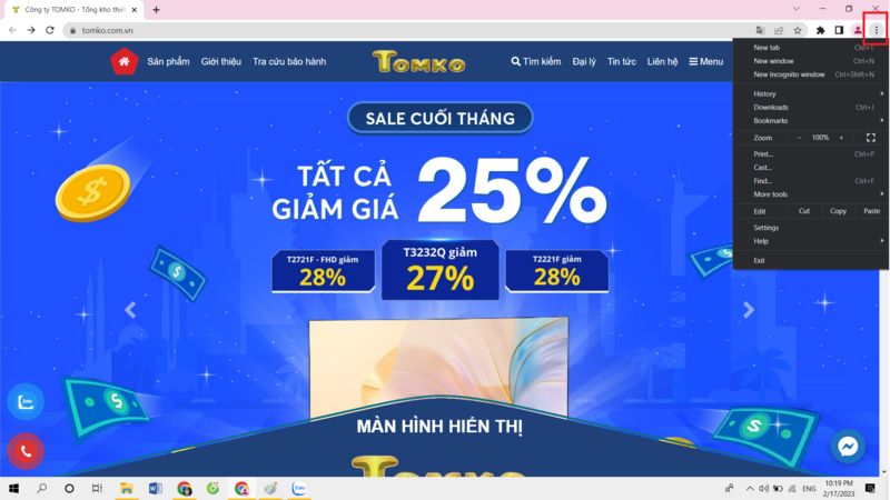 cach dua trang web ra man hinh may tinh su dung trinh duyet chrome b2