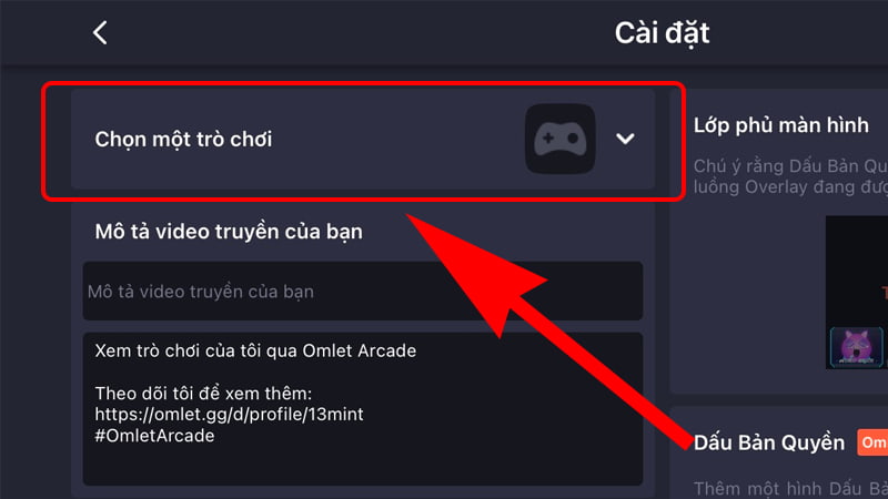 cach livestream lien quan tren facebook su dung omlet arcade b4