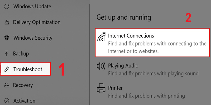 chay cong cu internet connection troubleshooter cho may tinh b3 1
