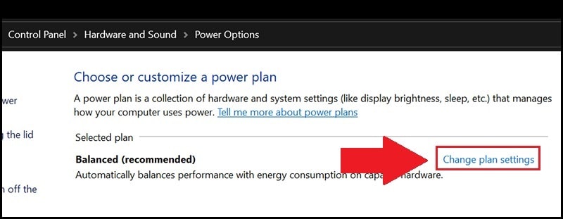 chinh lai cai dat power options b2 min