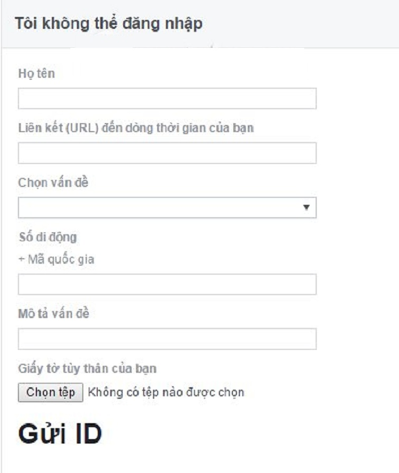 cach lay lai tai khoan facebook bi hack bang cmnd cccd b6