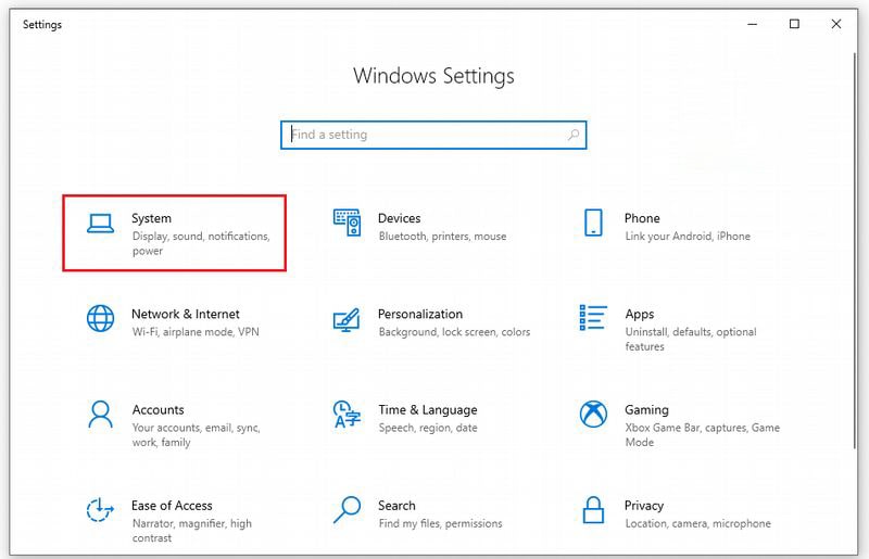 dung windows settings de bo che do sleep win 10 b1