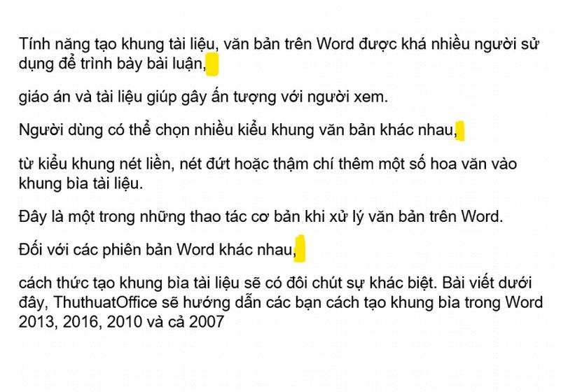 loi xuong dong trong word kha pho bien