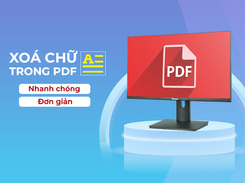 cach xoa chu trong file pdf bang foxit reader nitro adobe reader