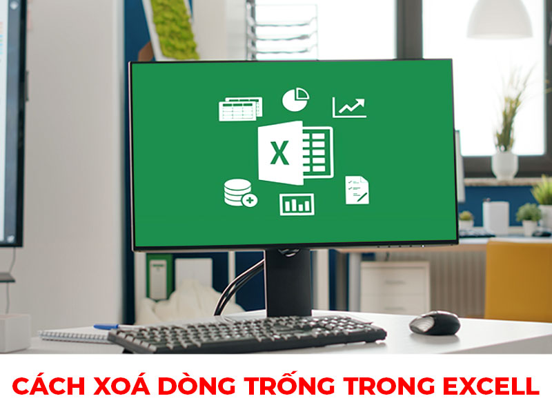 cach xoa dong trong trong excel