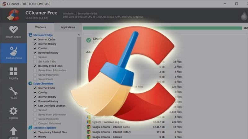 don dep du lieu rac bang phan mem ccleaner