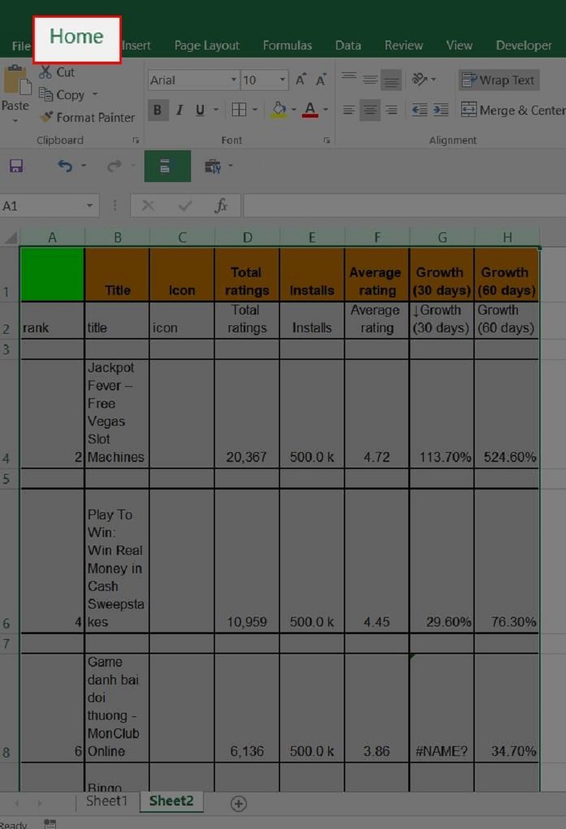 dung lenh xoa dong trong trong excel b1