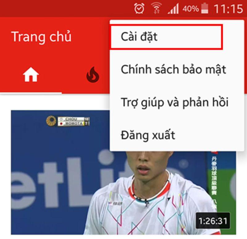 cac buoc xoa lich su tim kiem tren youtube android b3