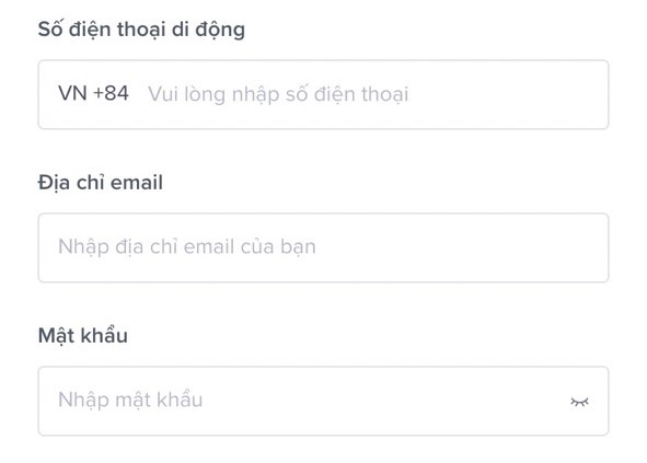 cach dang ky tiktok shop bang dia chi email hoac so di dong