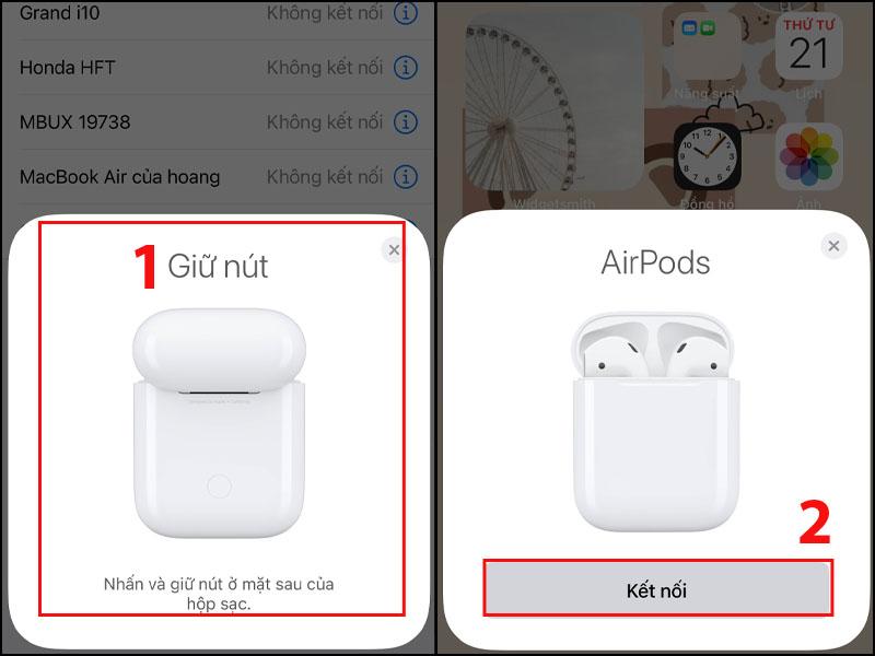 cach ket noi airpod voi iphone