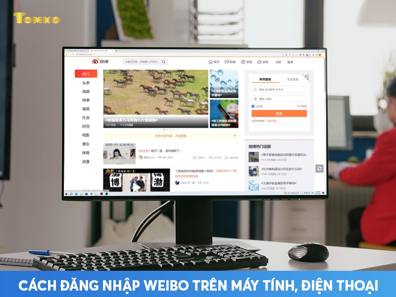 huong dan cach dang nhap weibo tren may tinh dien thoai