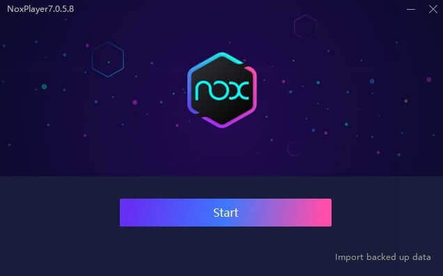 nhap vao start de khoi dong gia lap noxplayer