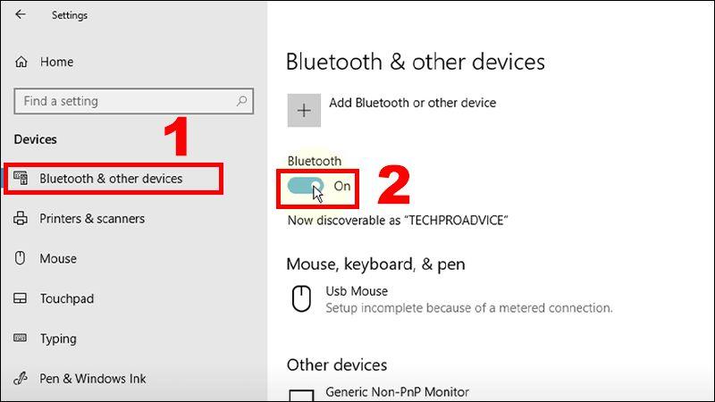 su dung bluetooth de ket noi may tinh toi tivi b2