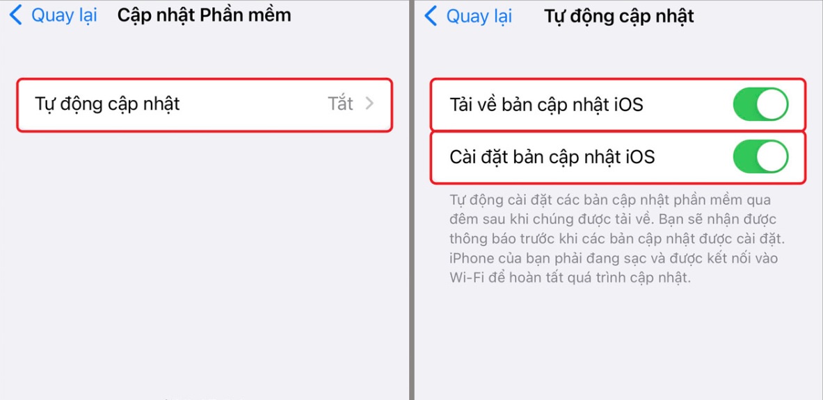 thiet bi chua cap nhat phien ban phan mem ios moi nhat b2