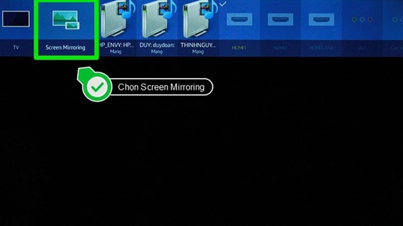 nhan chon screen mirroring tren tivi min