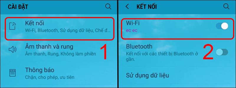 cach ket noi dien thoai voi may chieu bang wifi direct b2