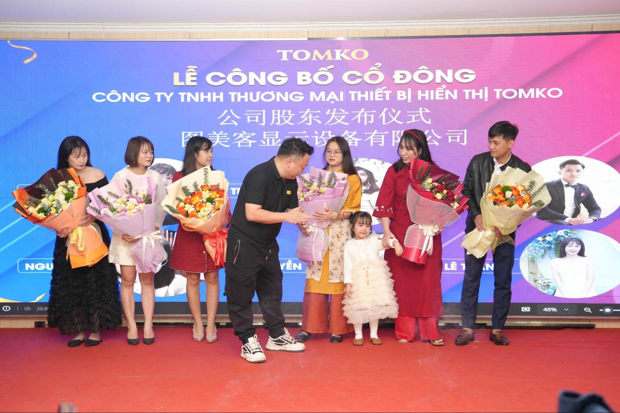 le cong bo cac co dong cua tomko